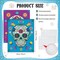 12 Pieces Sugar Skull Decor Art Prints Day of the Dead Poster Dia De Muertos Skulls Wall Mexican Theme for Halloween Fiesta